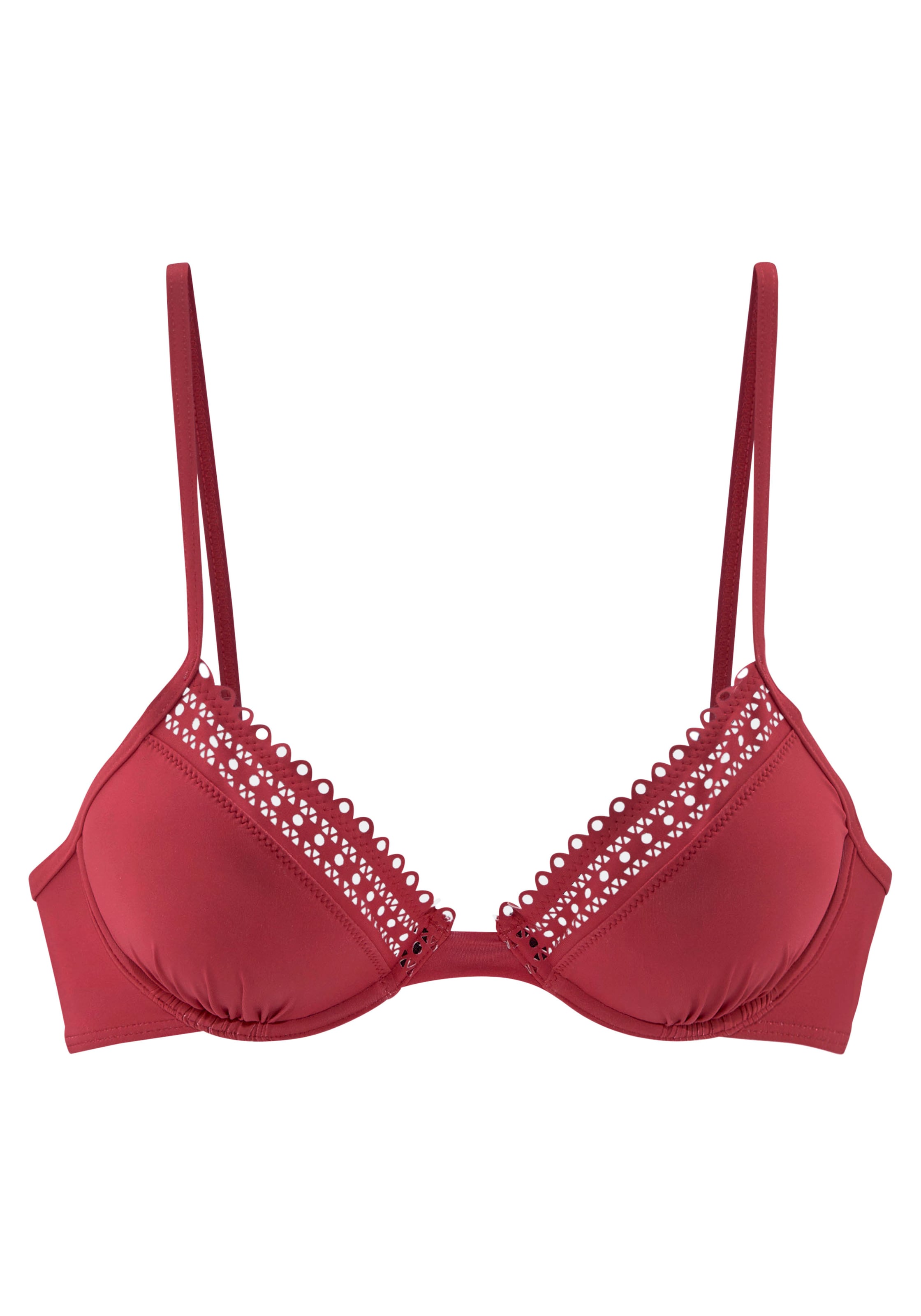 s.Oliver - Push-up Top de bikini en rojo: frente