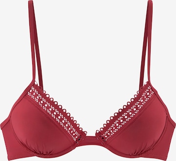 s.Oliver Push-up Bikini Top in Red: front