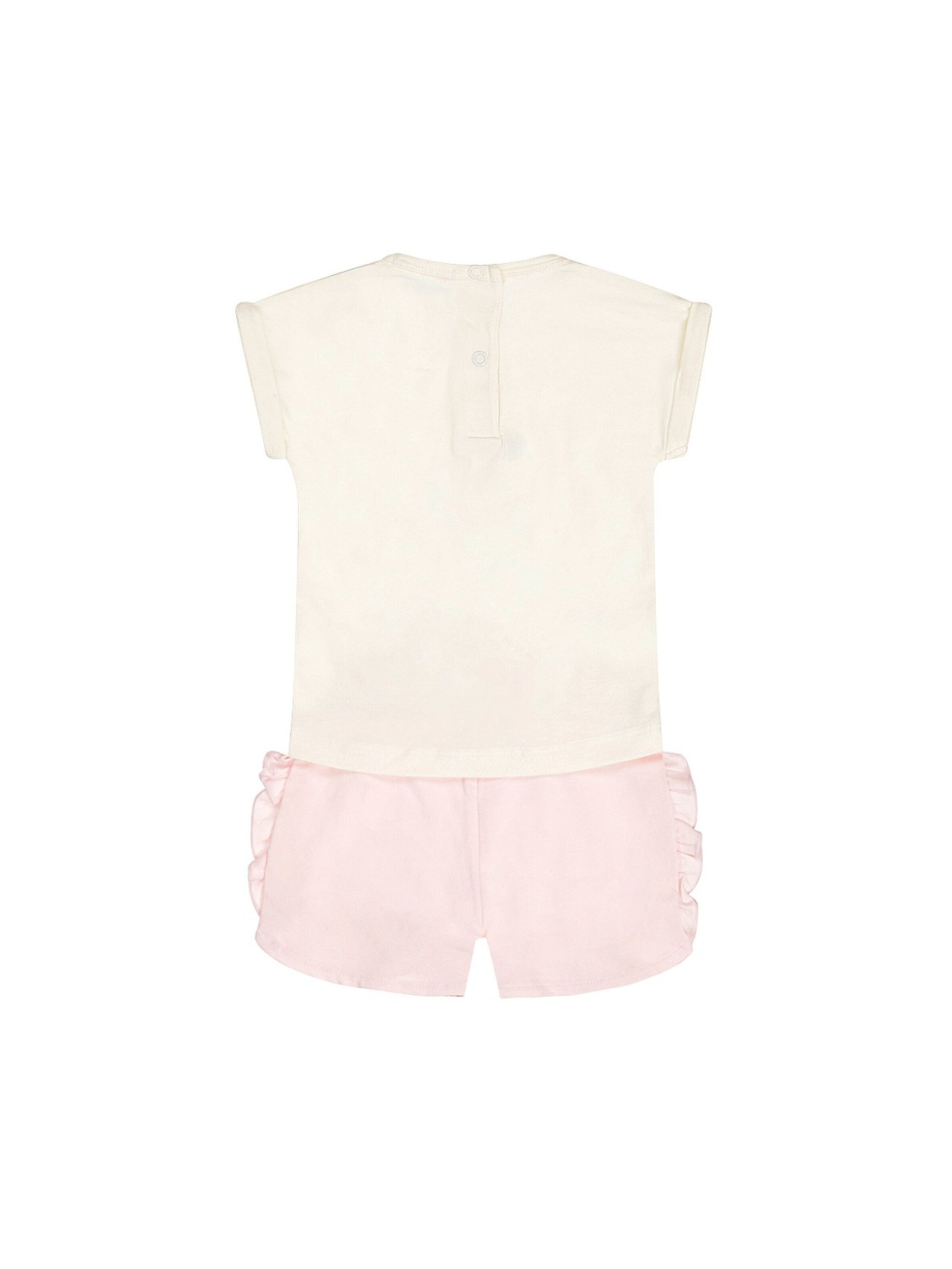 Dirkje Set '2 pc set, T-shirt, Jogging shorts' in Roze