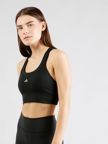 Bustino Reggiseno sportivo 'RUN' di ADIDAS PERFORMANCE in nero: frontale