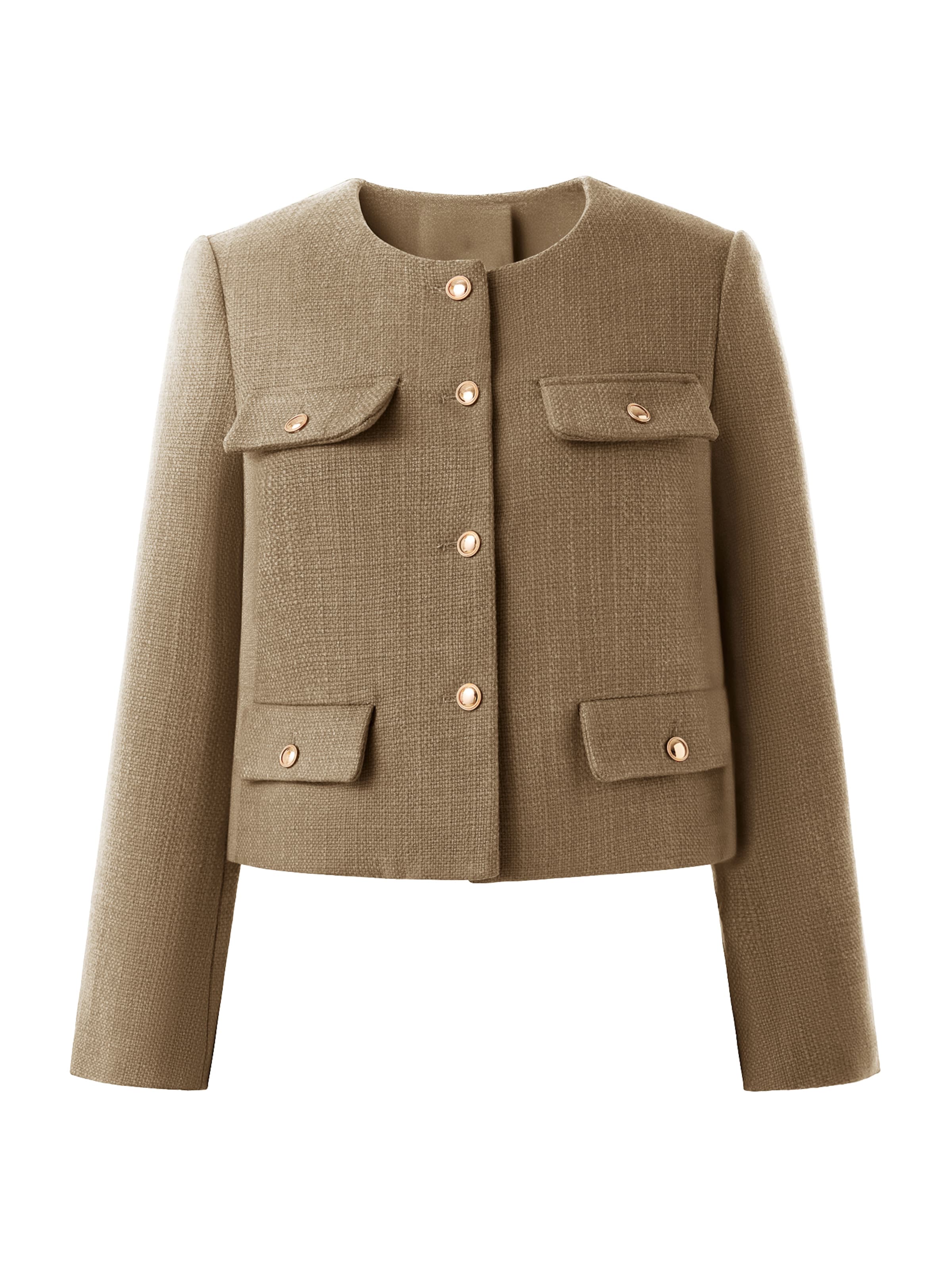 Imily Bela Демисезонная куртка в Коричневый: спереди