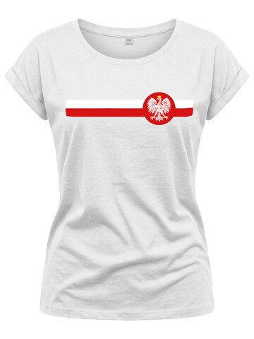 MAKAYA Shirt 'Polen Wappen' in White: front