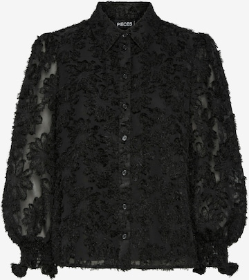 PIECES Blouse 'PCPina' in Black: front