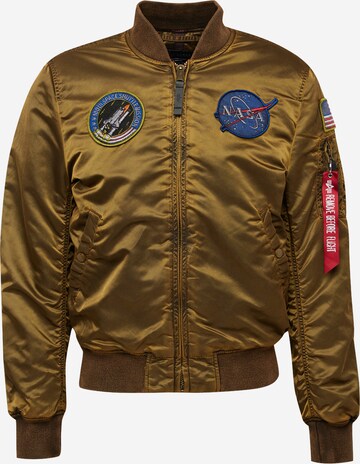 ALPHA INDUSTRIES Overgangsjakke 'MA-1 VF NASA' i brun: forside