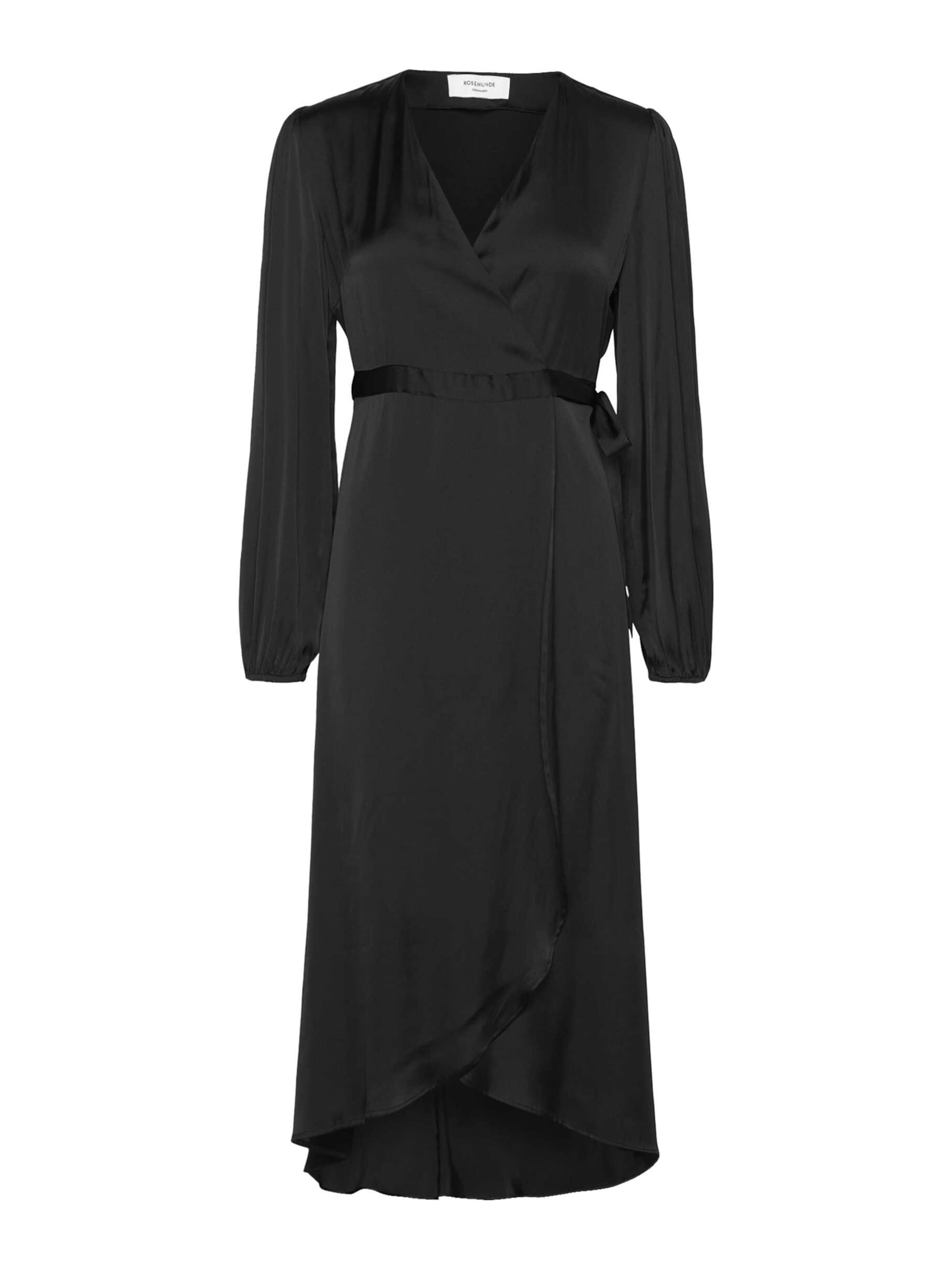 rosemunde Kjole 'Satina' i sort: forside