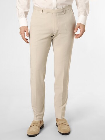 CINQUE Slim fit Trousers with creases in Beige: front