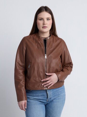 Maze Jacke in Braun: Vorderseite