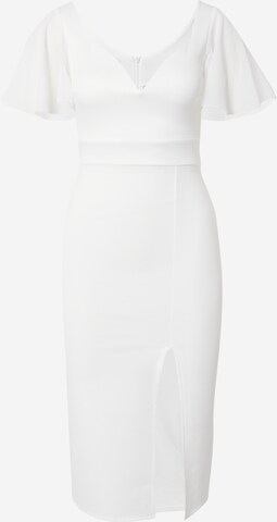 WAL G. Koktejl obleka 'LEMBERA' | bela barva: sprednja stran