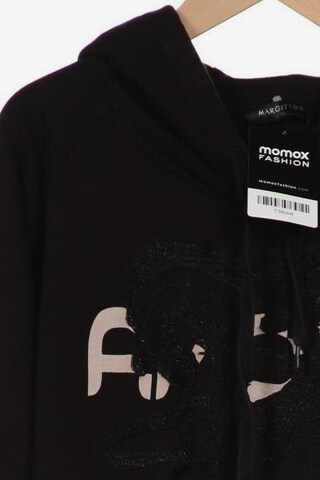 MARGITTES Sweatshirt & Zip-Up Hoodie in S in Black