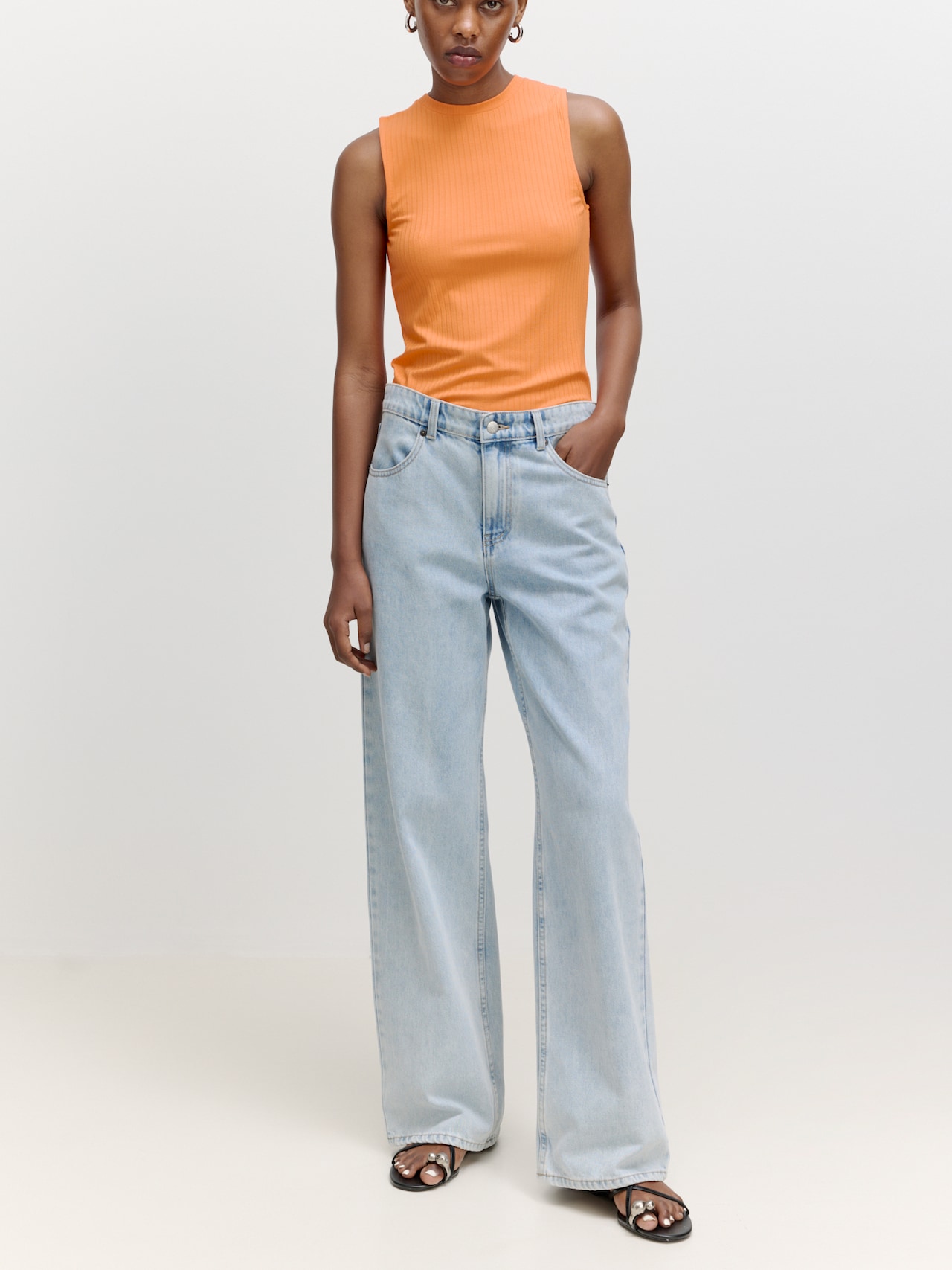 EDITED Top 'Naela' arancione