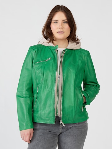 Maze Between-Season Jacket in Green: front