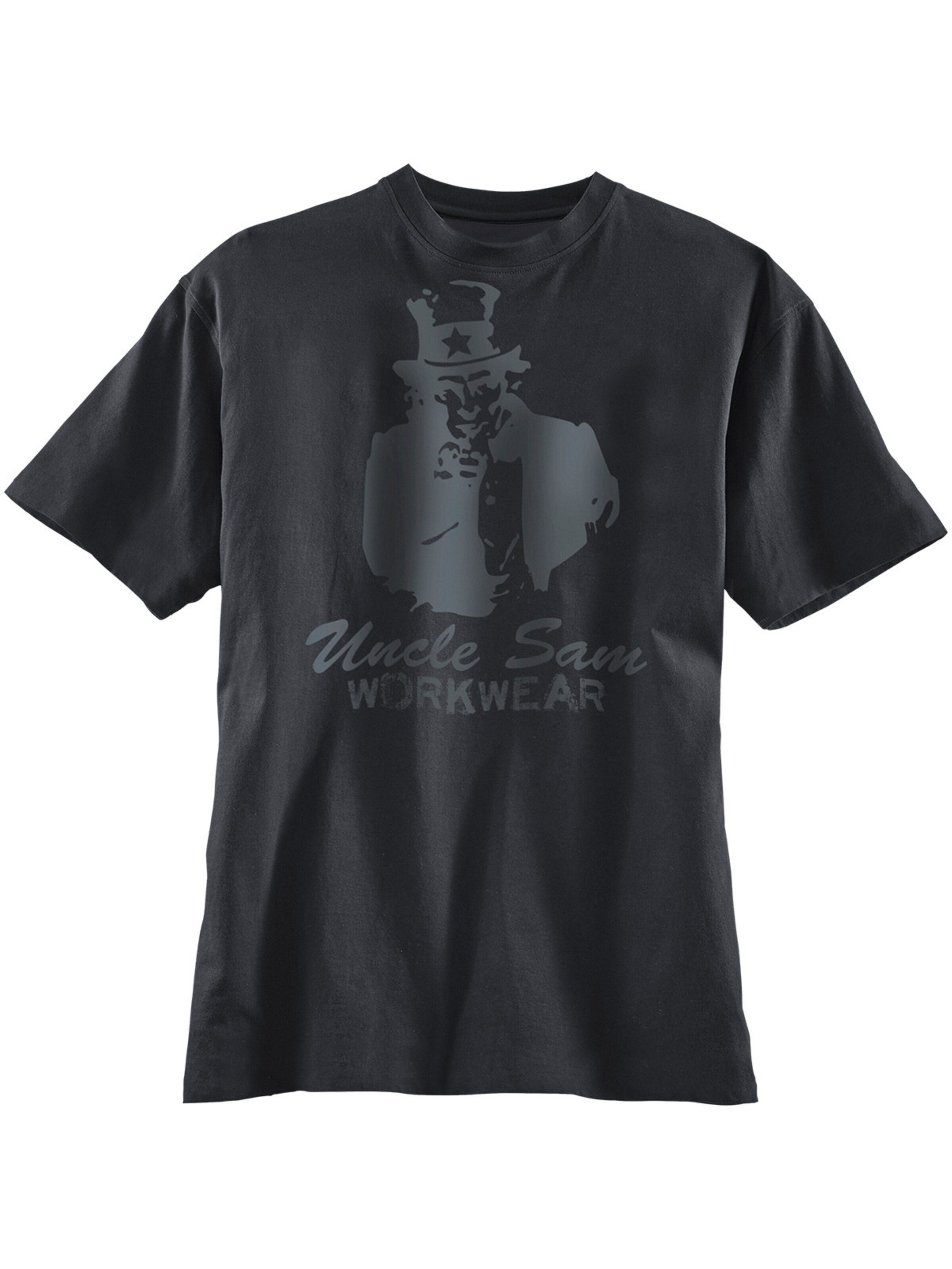 UNCLE SAM Shirt 'T-Shirt in schwarz'‌‌‌‌‌‌ in Schwarz: Vorderseite