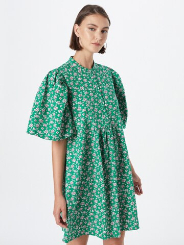 VILA Платье-рубашка 'FURA' в Зеленый: спереди