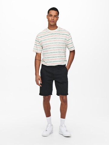 Only & Sons Regular Shorts 'PETER' in Schwarz