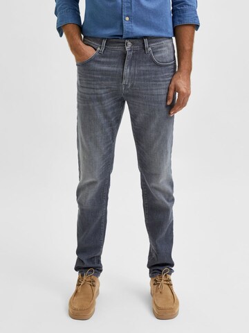 regular Jeans di SELECTED HOMME in grigio: frontale