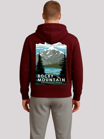 Sweat-shirt 'US National Parks Rocky Mountain National Park' F4NT4STIC en violet : devant