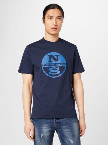 North Sails - Camiseta en azul: frente