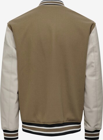 Veste mi-saison Only & Sons en beige