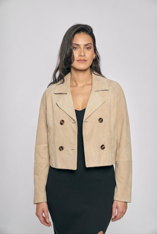 Giacca di mezza stagione ' Lederjacke ' di FREAKY NATION in bianco: frontale