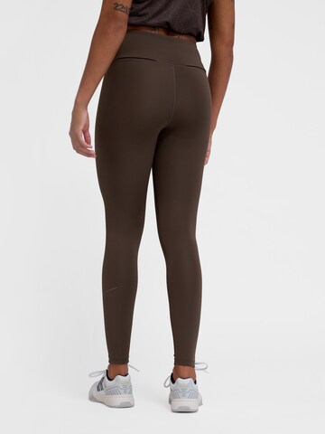 Hummel Skinny Sports trousers 'COURT' in Brown