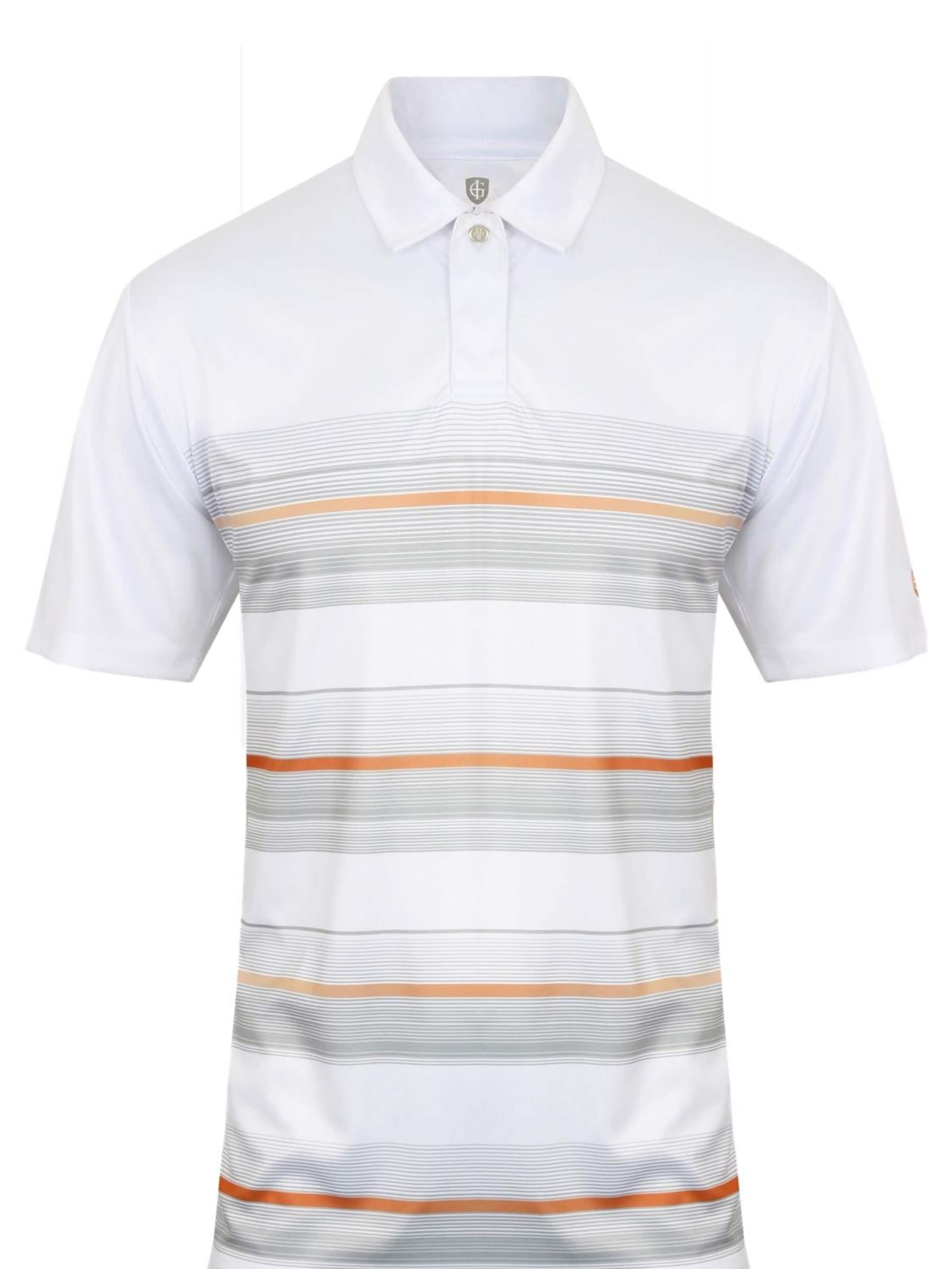 Cocain Underwear Athletic Button Up Shirt 'Poloshirt' in White: front