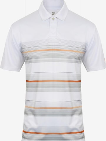 Cocain Underwear Athletic Button Up Shirt 'Poloshirt' in White: front