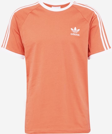 Tricou 'Adicolor Classics 3-Stripes' de la ADIDAS ORIGINALS pe roșu: față