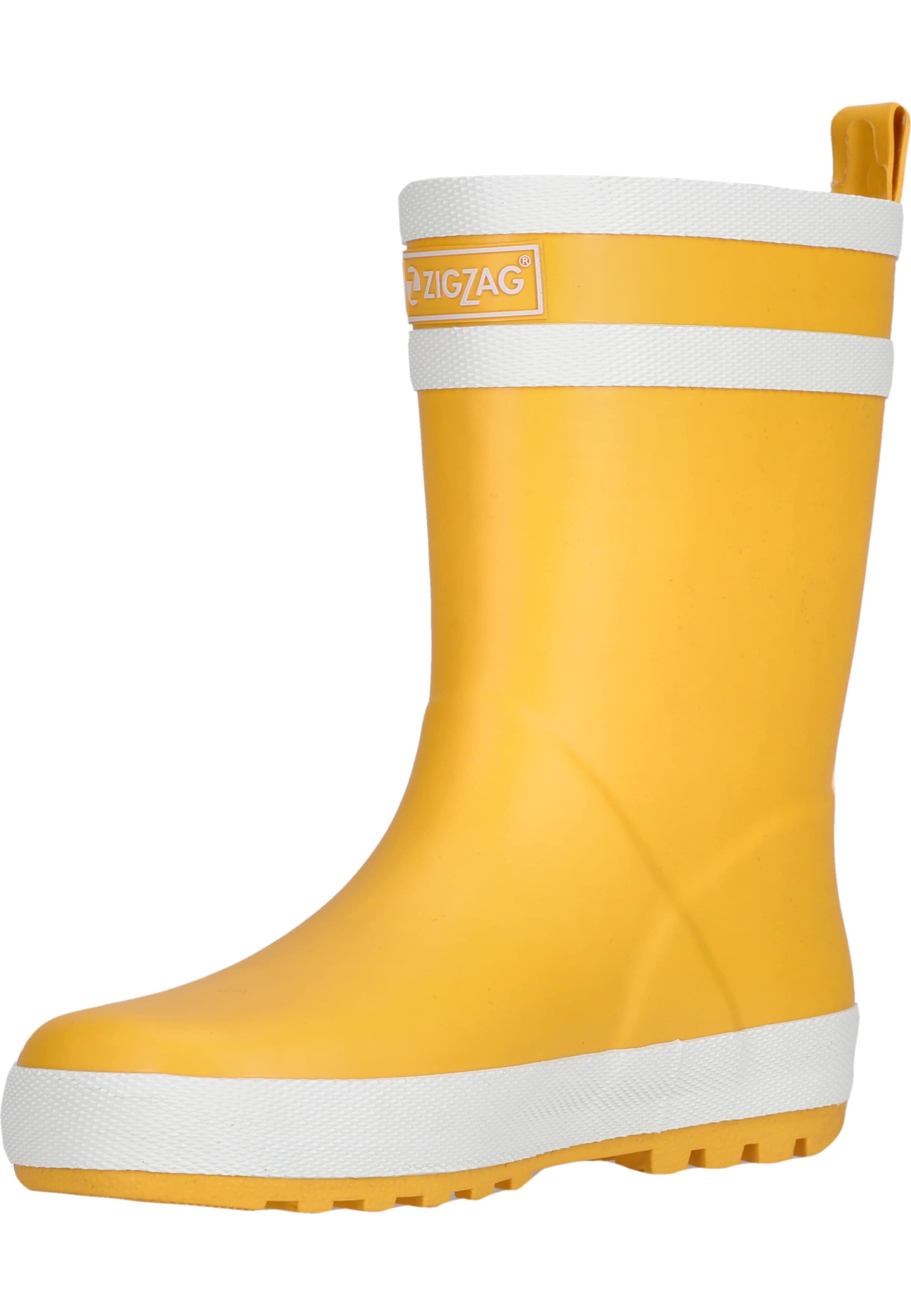 ZigZag Rubber Boots in Yellow: front