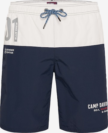 Pantaloncini da bagno di CAMP DAVID in blu: frontale