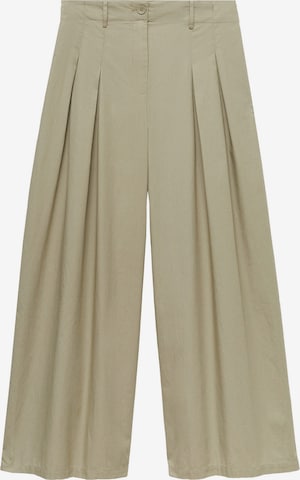 MANGO Loosefit Laskoshousut 'NOELIA' värissä vihreä: etupuoli