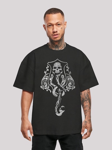 F4NT4STIC T-Shirt 'Harry Potter Dark Mark Crest' in Schwarz: Vorderseite