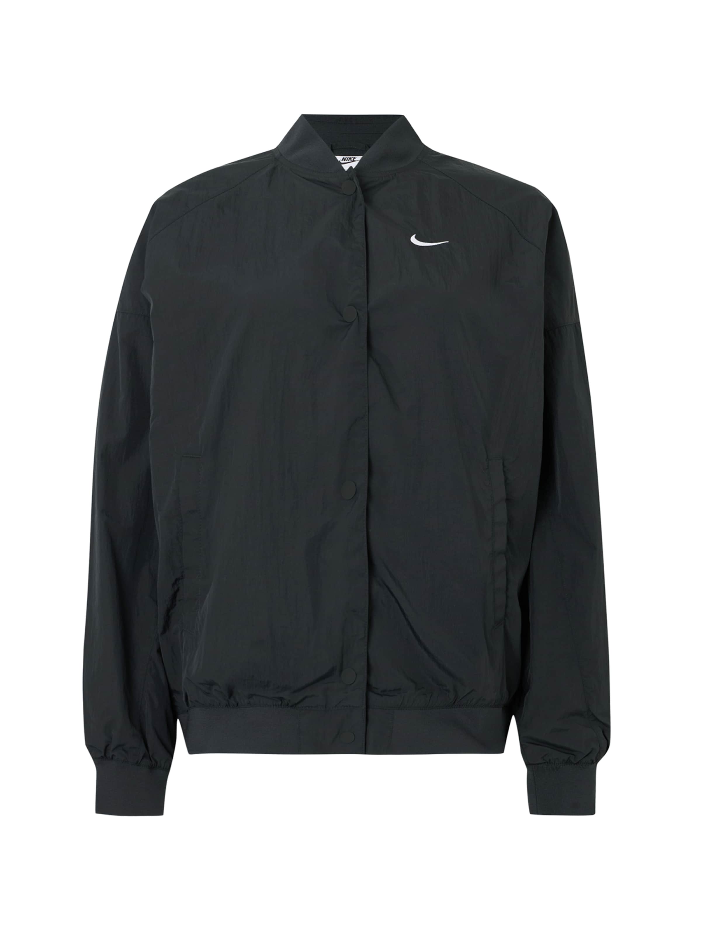 Nike Sportswear - Casaco meia-estação 'HBR VARSITY' em preto: frente