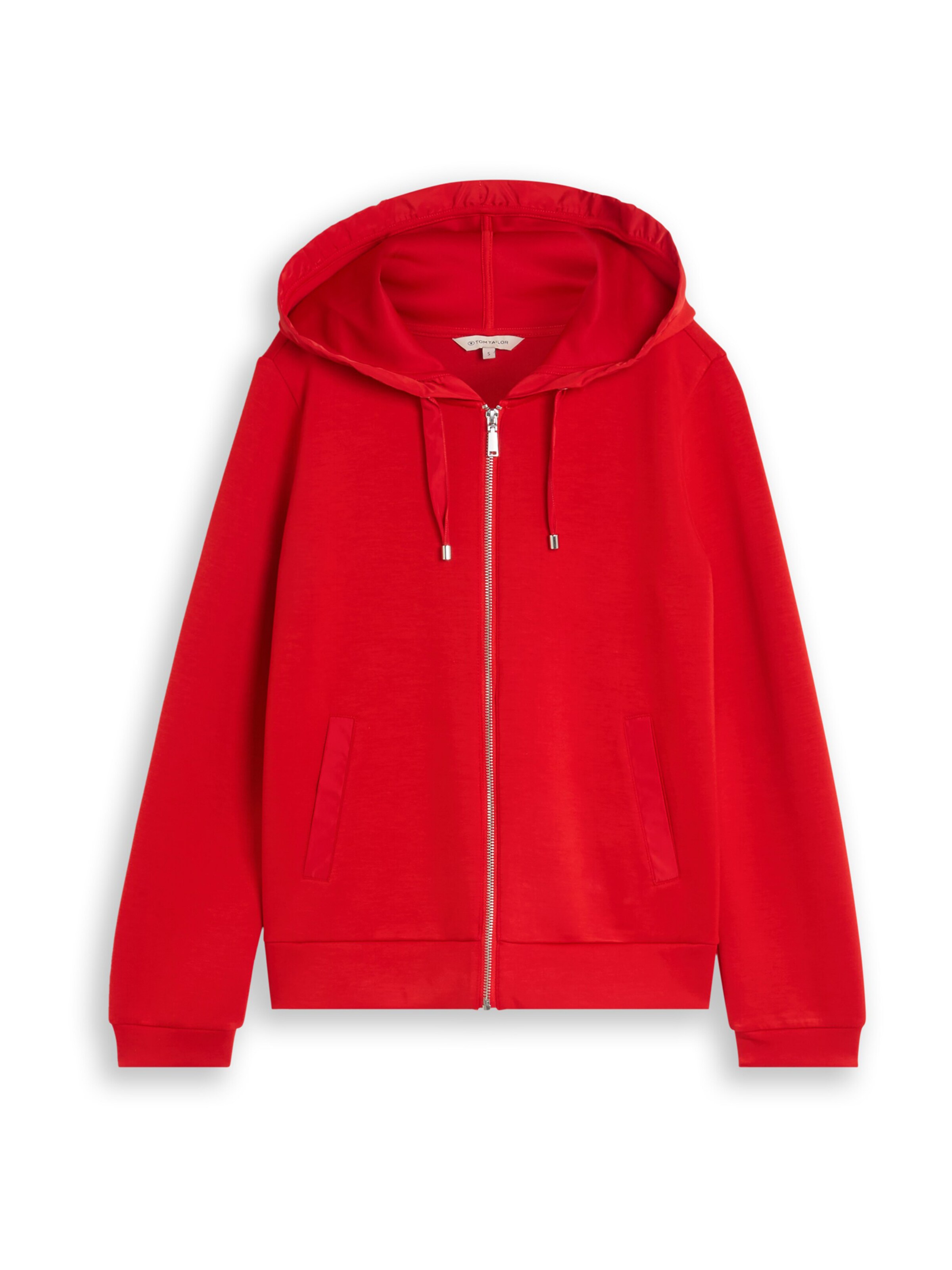 TOM TAILOR Sweatjacke in Rot: Vorderseite
