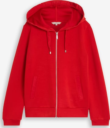 TOM TAILOR Sweatjacke in Rot: Vorderseite