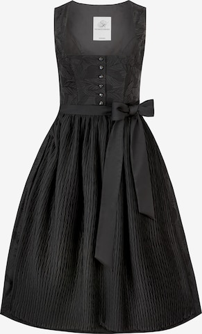STOCKERPOINT Dirndl 'Jana' in Schwarz: Vorderseite