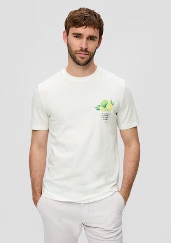 T-Shirt s.Oliver en blanc : devant