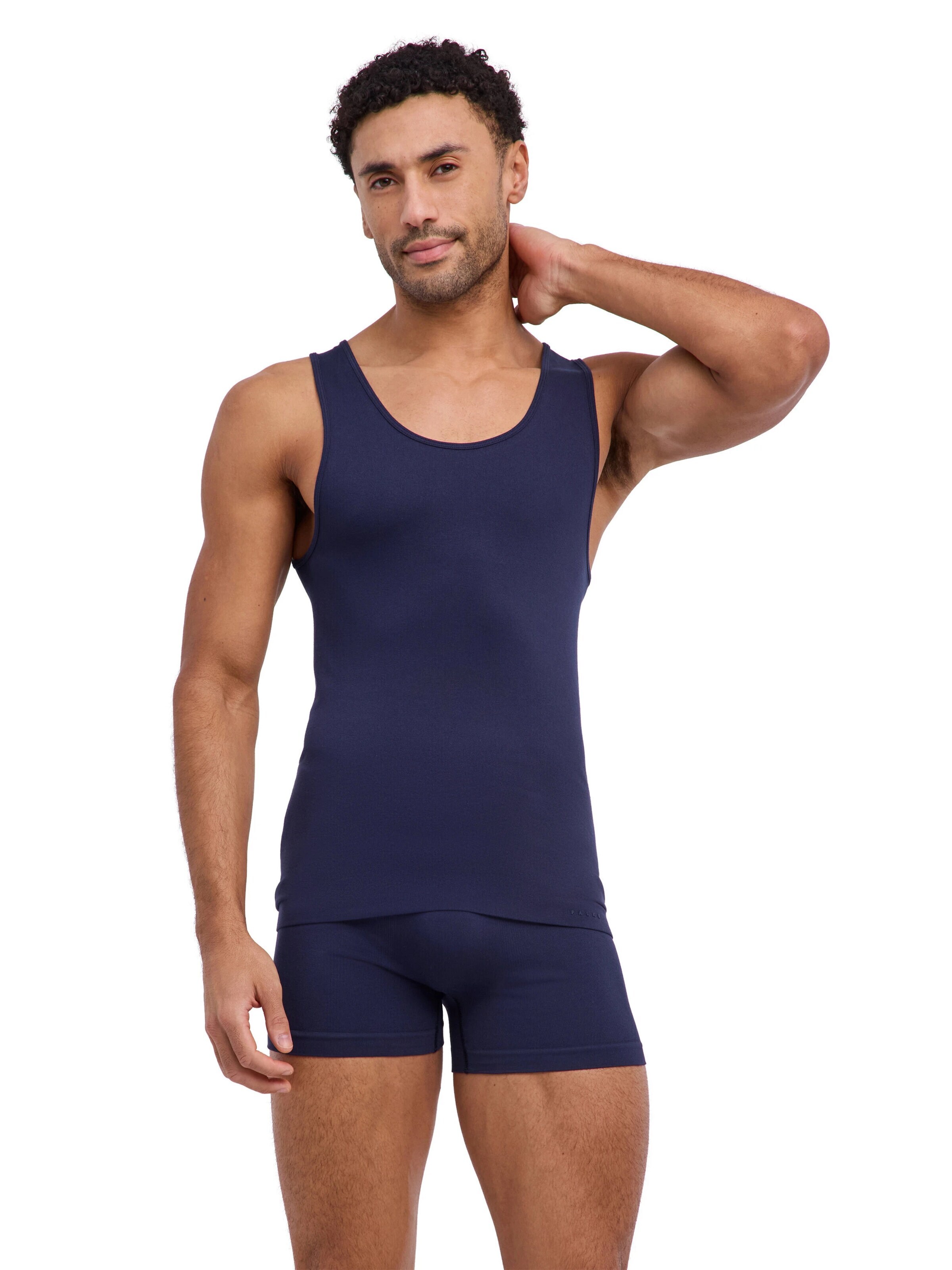 FALKE Undershirt 'Seamless' in Blue: front