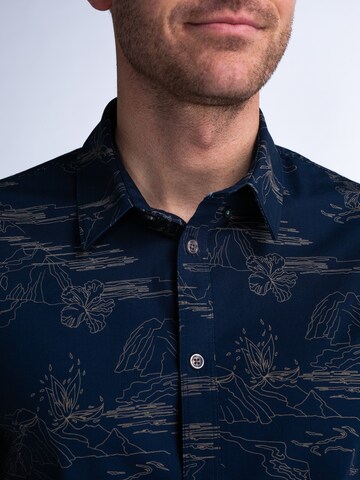 Petrol Industries Slim fit Button Up Shirt in Blue