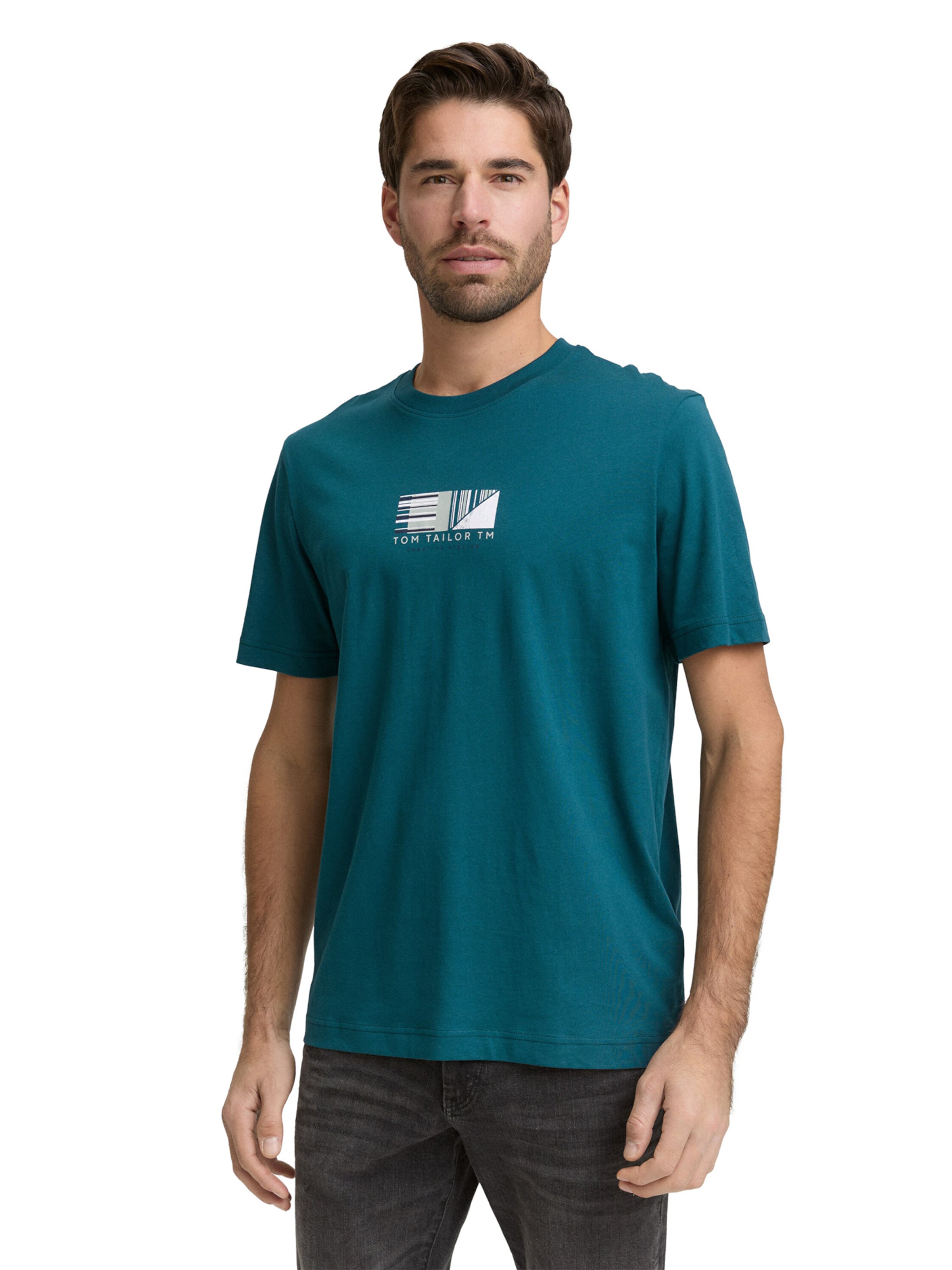 TOM TAILOR - Camiseta en verde: frente