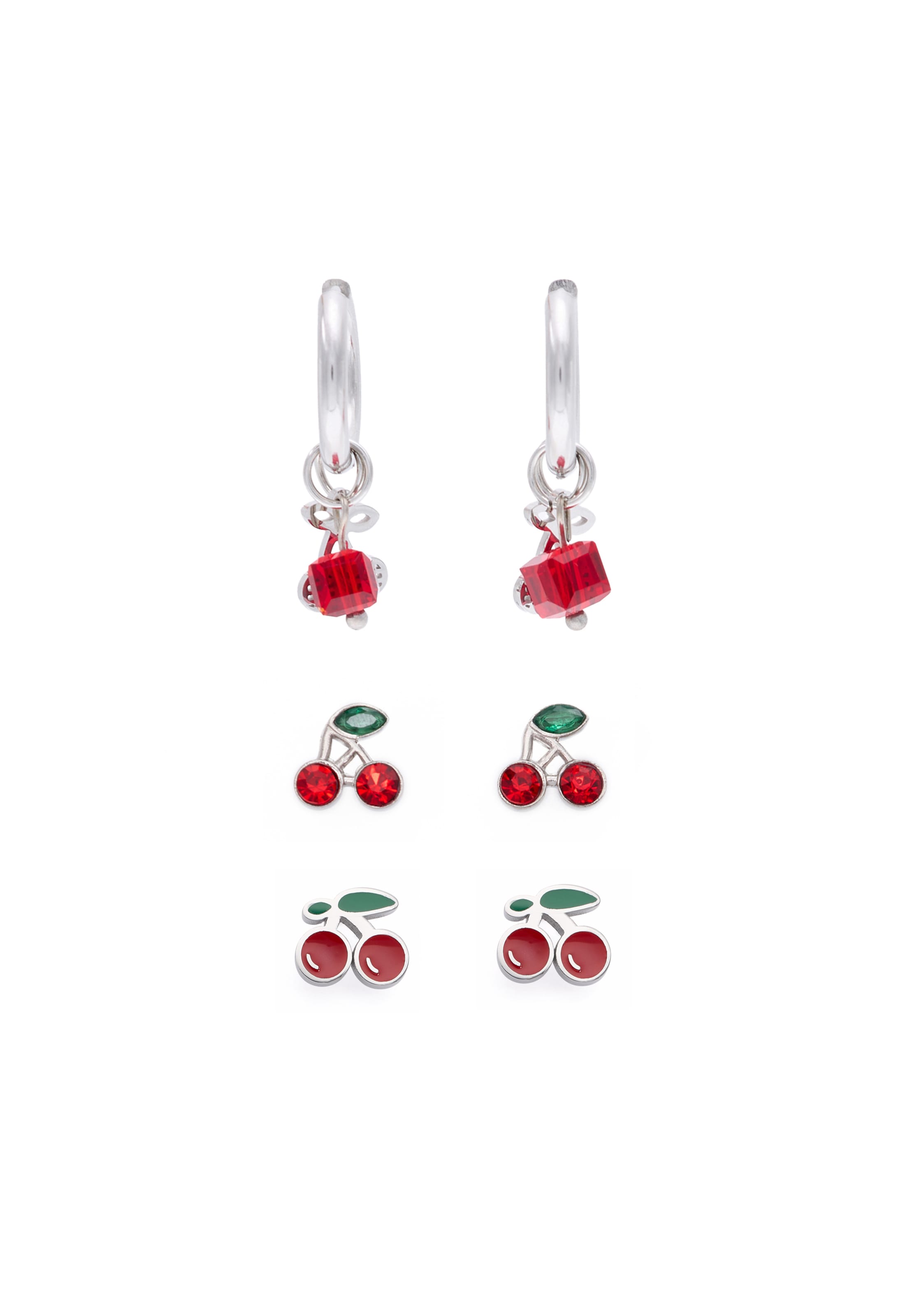 MYMO - Pendientes en plata: frente