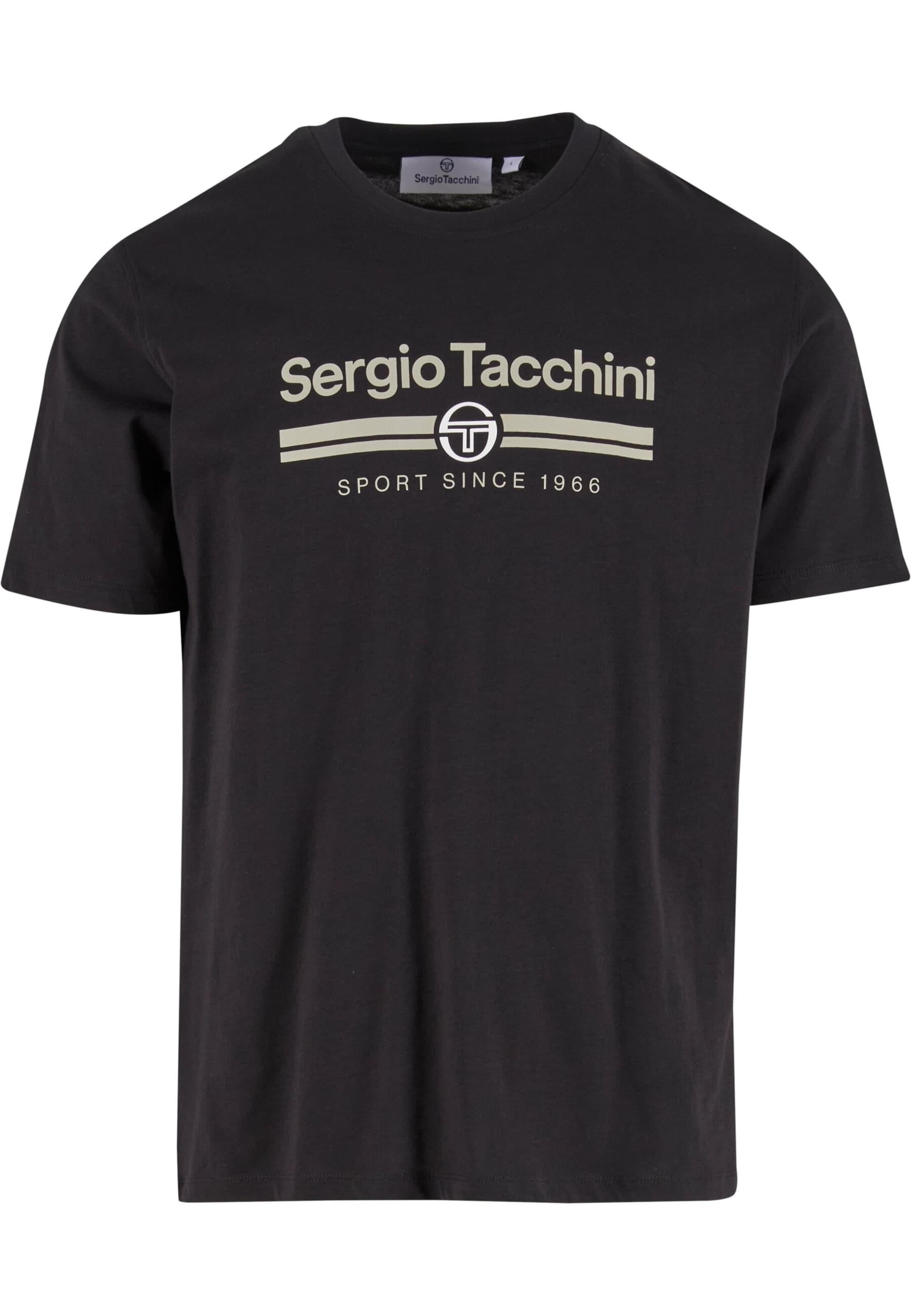 Sergio Tacchini Shirt 'Marchio' in Zwart: voorkant