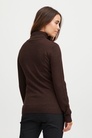 Fransa Sweater 'Blume' in Brown