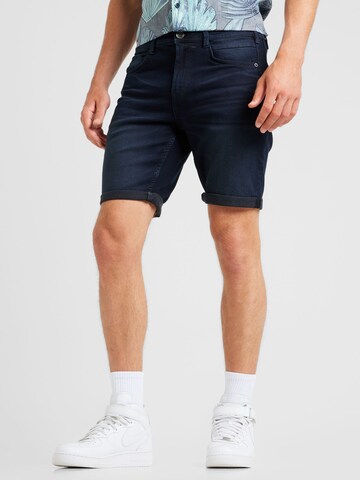 GARCIA Slimfit Broek in Blauw: voorkant