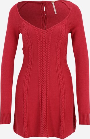 Free People Knitted dress 'Small World' in Red: front