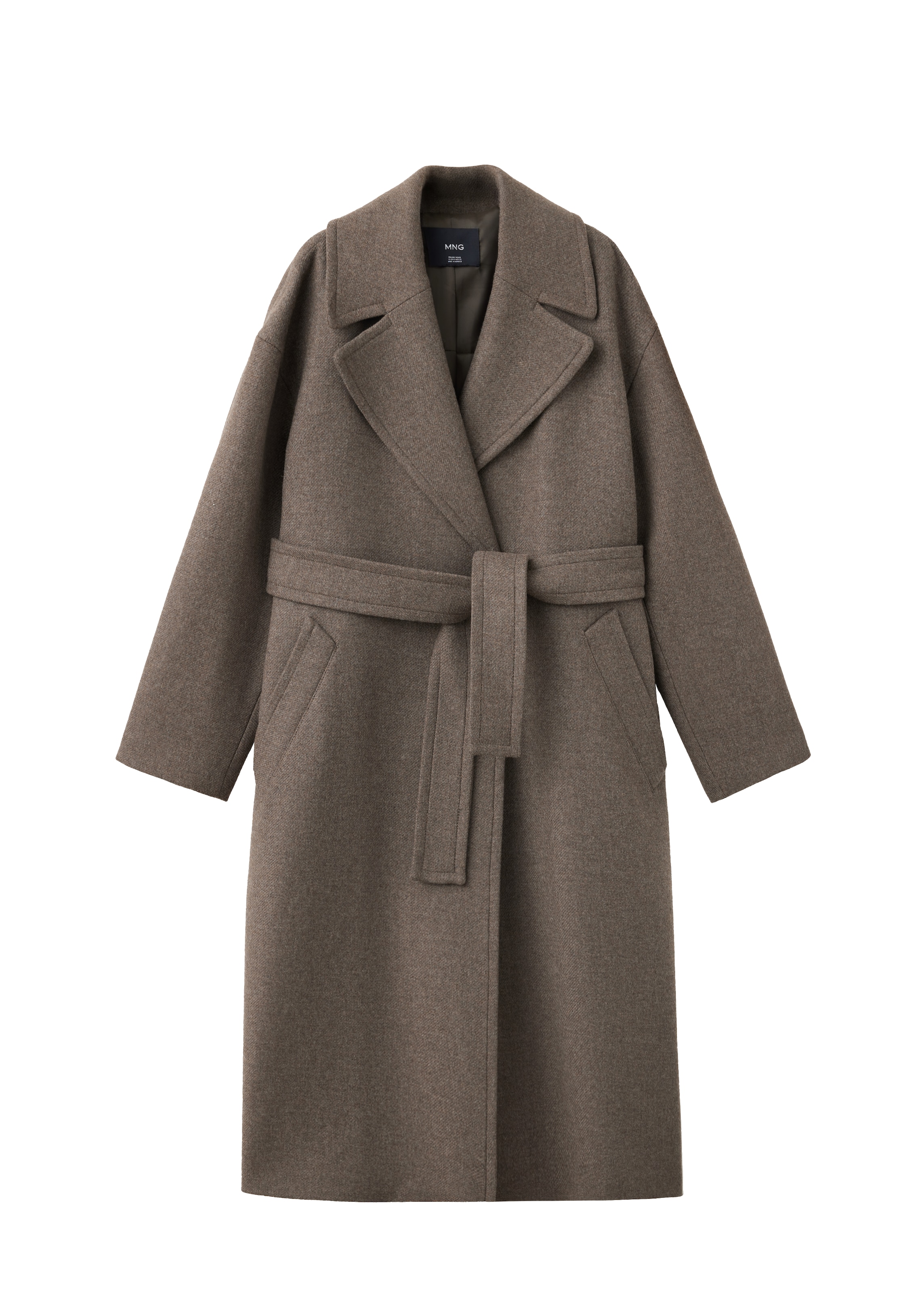 MANGO Between-seasons coat 'TRAVIATA' in Brown: front