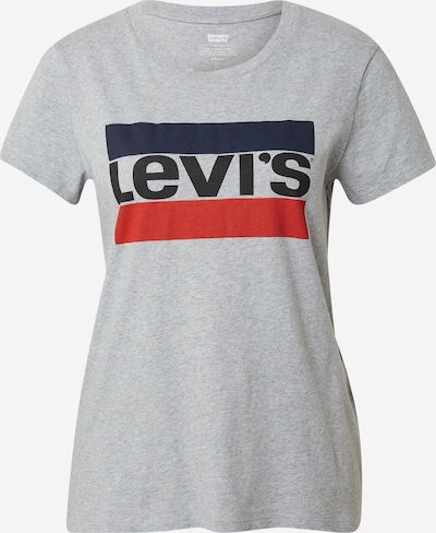 LEVI'S T-Krekls, krāsa - tumši zils / pelēks / sarkans, Preces skats