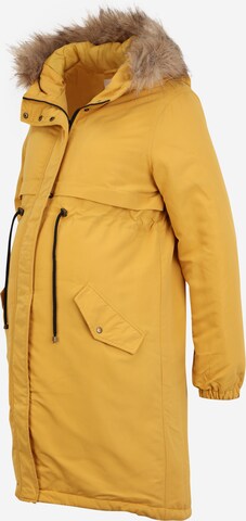 MAMALICIOUS - Parka de inverno 'Jessa' em amarelo: frente