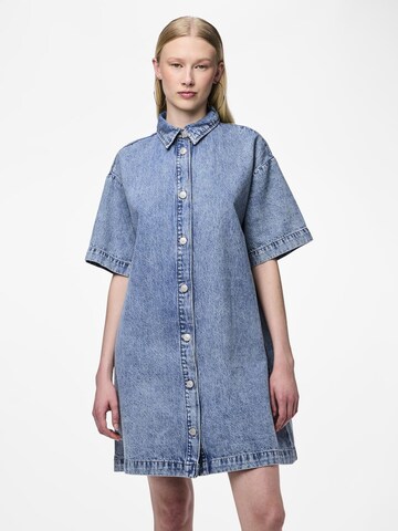 PIECES Blusenkleid 'KATE' in Blau: Vorderseite