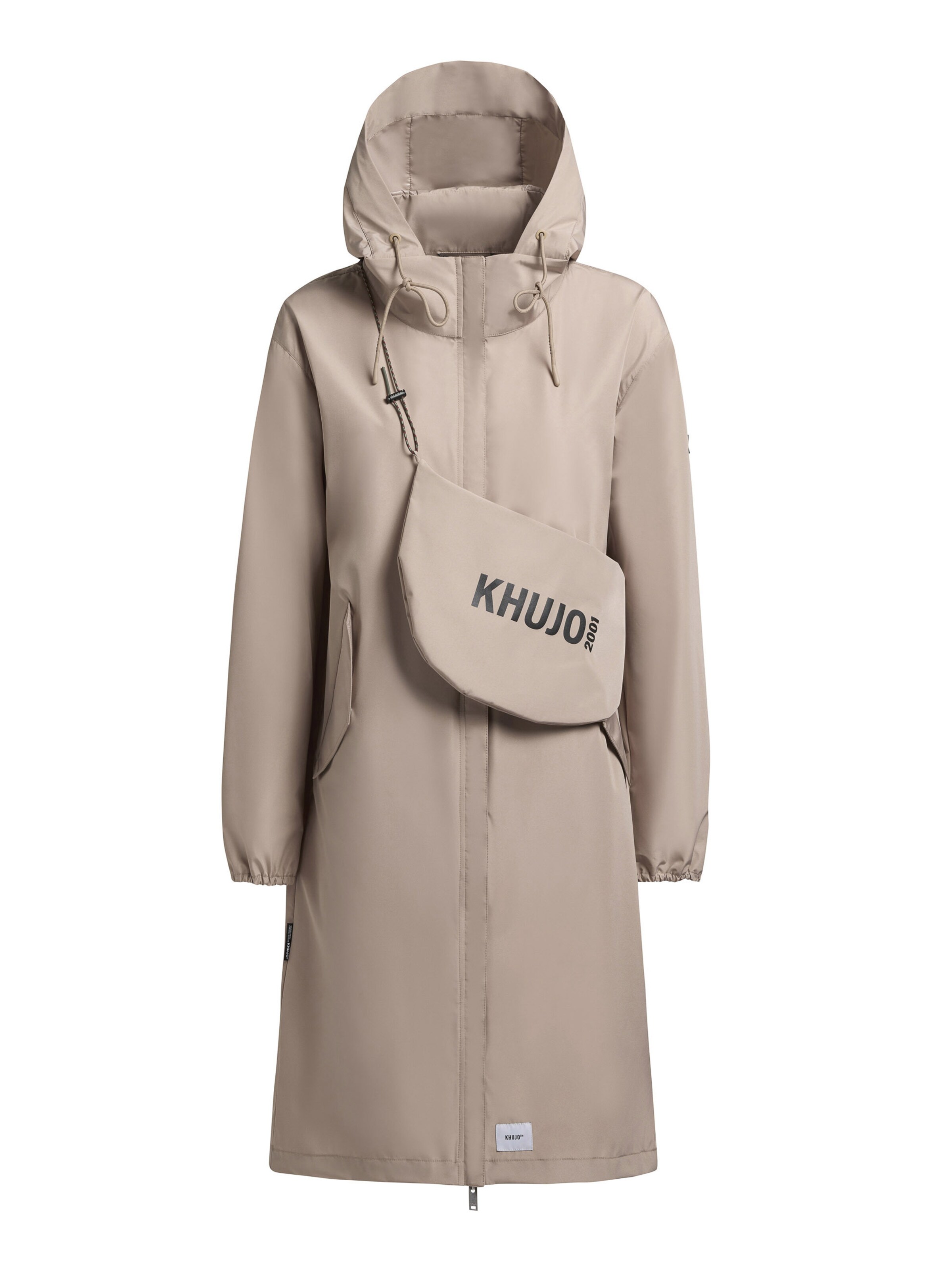 khujo Ανοιξιάτικο και φθινοπωρινό παλτό ' TIMEA ' σε μπεζ: μπροστά