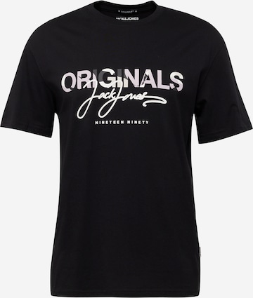 JACK & JONES Тениска 'ARUBA' в черно: отпред